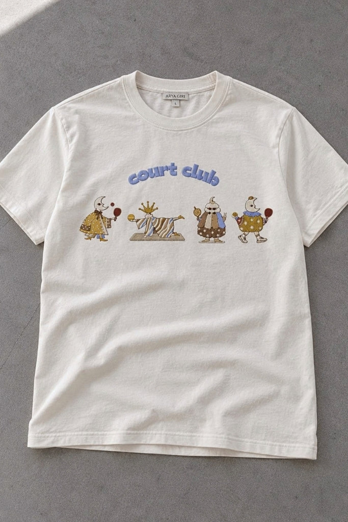 cast of AG court club tee